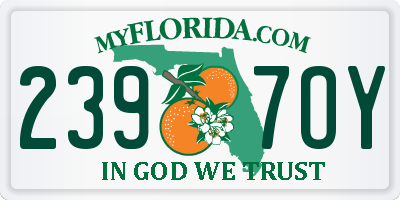 FL license plate 2397OY