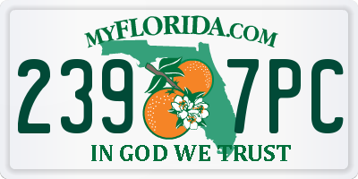 FL license plate 2397PC