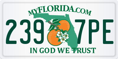 FL license plate 2397PE