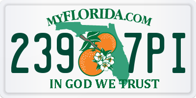 FL license plate 2397PI