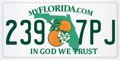 FL license plate 2397PJ