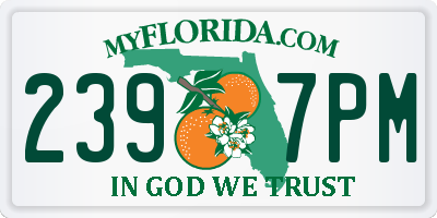 FL license plate 2397PM