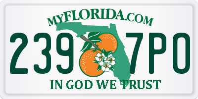 FL license plate 2397PO