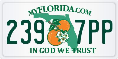 FL license plate 2397PP
