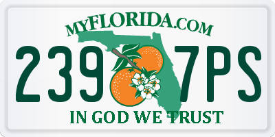 FL license plate 2397PS