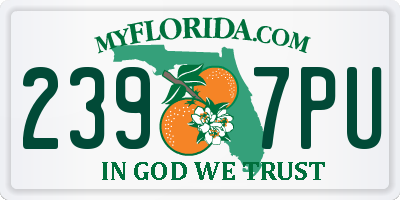 FL license plate 2397PU