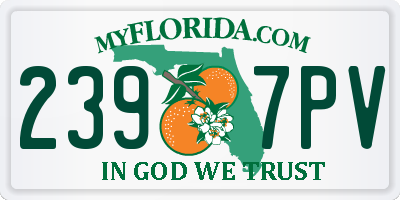 FL license plate 2397PV