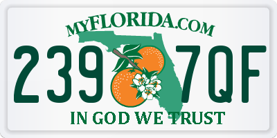 FL license plate 2397QF
