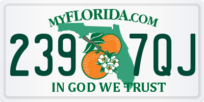 FL license plate 2397QJ
