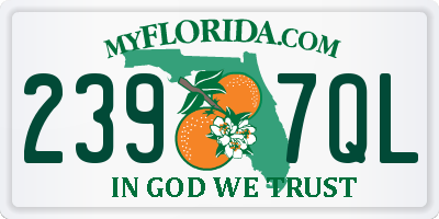 FL license plate 2397QL