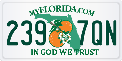 FL license plate 2397QN