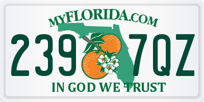 FL license plate 2397QZ