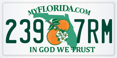 FL license plate 2397RM