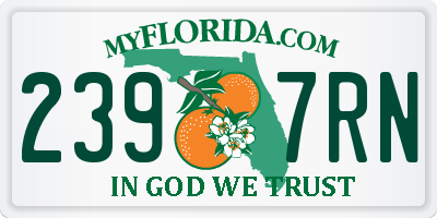 FL license plate 2397RN