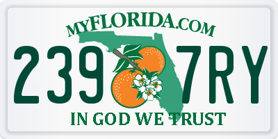 FL license plate 2397RY