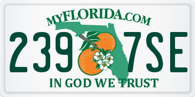FL license plate 2397SE