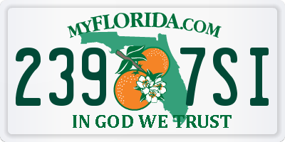 FL license plate 2397SI