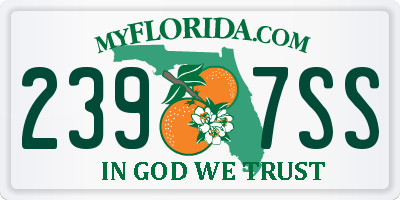FL license plate 2397SS