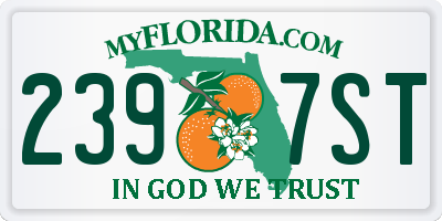 FL license plate 2397ST