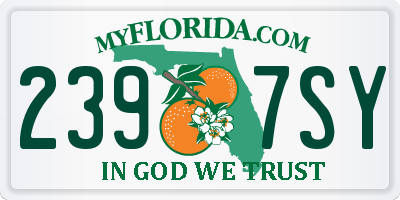FL license plate 2397SY