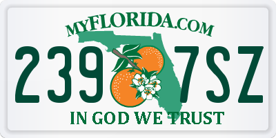FL license plate 2397SZ
