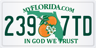 FL license plate 2397TD