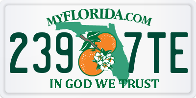 FL license plate 2397TE