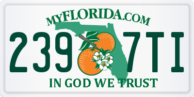 FL license plate 2397TI