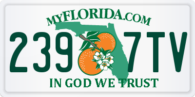FL license plate 2397TV