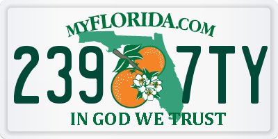 FL license plate 2397TY