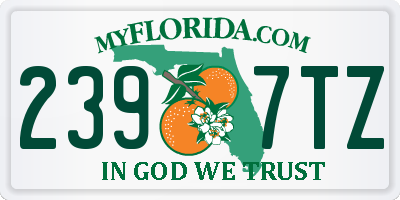 FL license plate 2397TZ