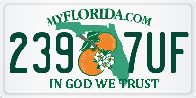 FL license plate 2397UF