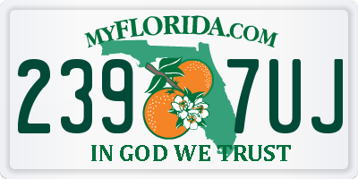 FL license plate 2397UJ