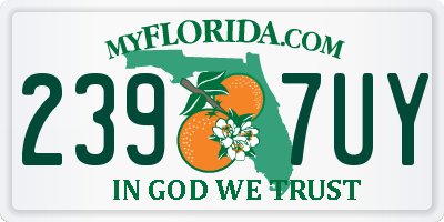 FL license plate 2397UY