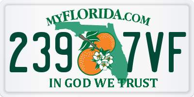FL license plate 2397VF