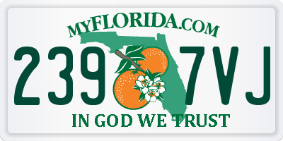 FL license plate 2397VJ