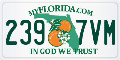 FL license plate 2397VM