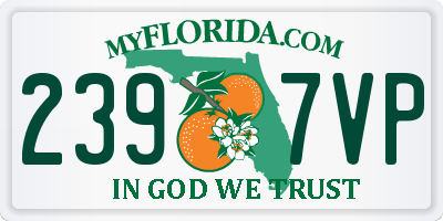 FL license plate 2397VP