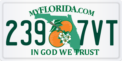 FL license plate 2397VT
