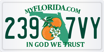 FL license plate 2397VY
