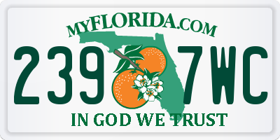 FL license plate 2397WC