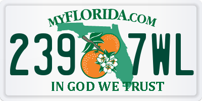 FL license plate 2397WL