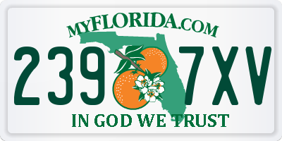FL license plate 2397XV