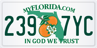 FL license plate 2397YC