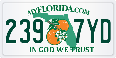 FL license plate 2397YD
