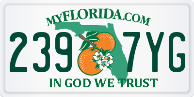 FL license plate 2397YG