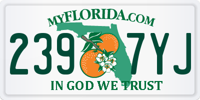 FL license plate 2397YJ