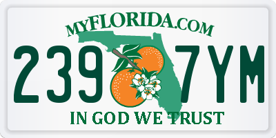 FL license plate 2397YM