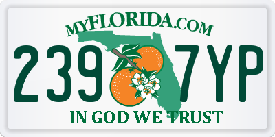 FL license plate 2397YP