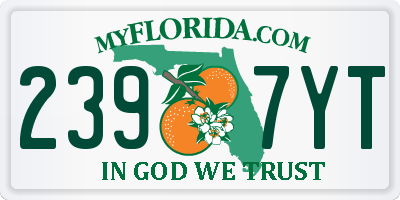 FL license plate 2397YT